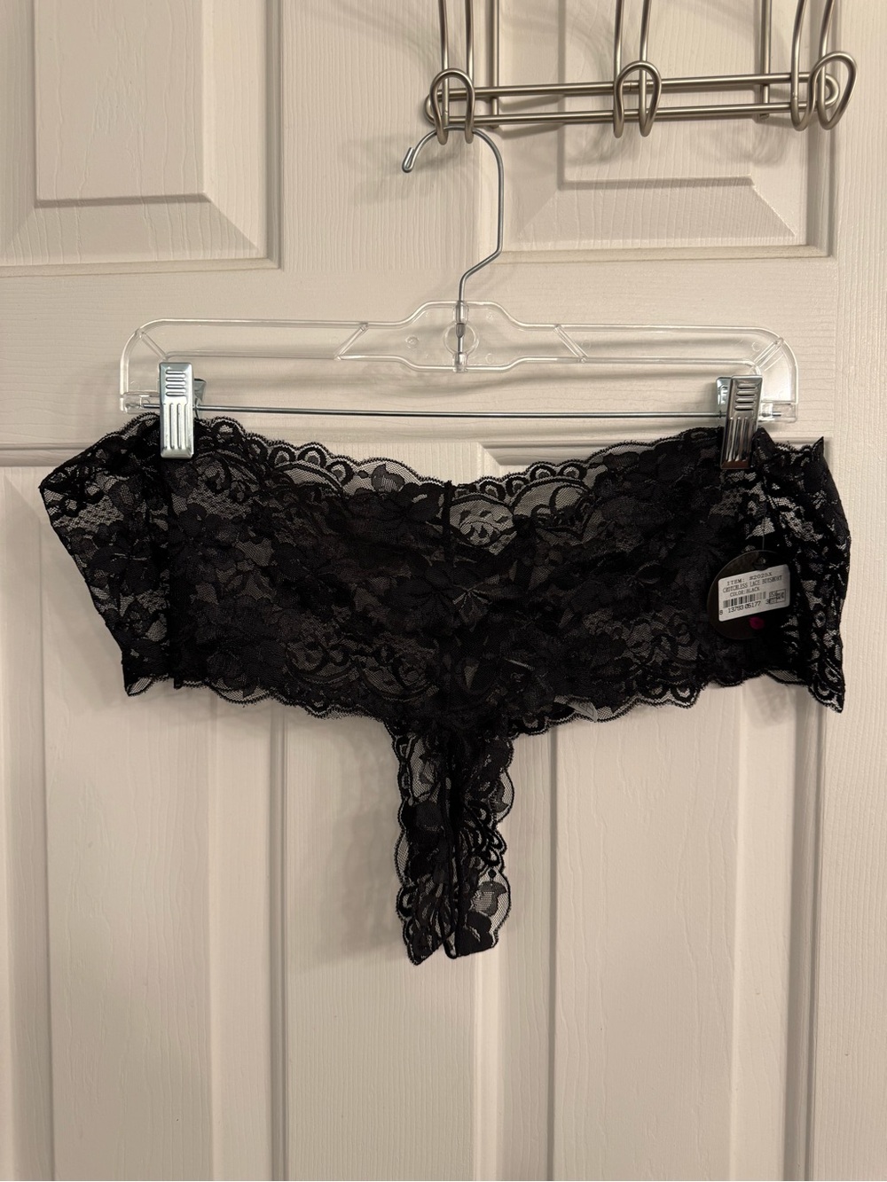 Black Lace Cheeky Boyshort - Women's Intimates